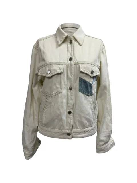 Isabel Marant Vintage Lindy patchwork denim jacket Neutrals RFCPUGBCL705858W