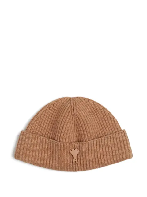 AMI Paris Ami de Coeur beanie Neutrals HBO001AK0005