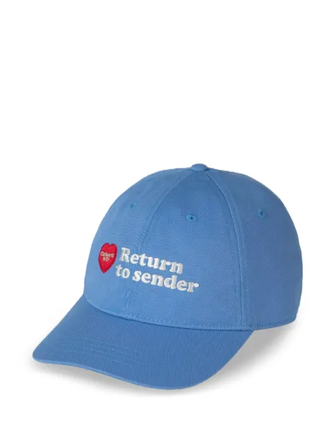 Carhartt WIP Bumper Sticker embroidered-logo baseball cap Blue I036922