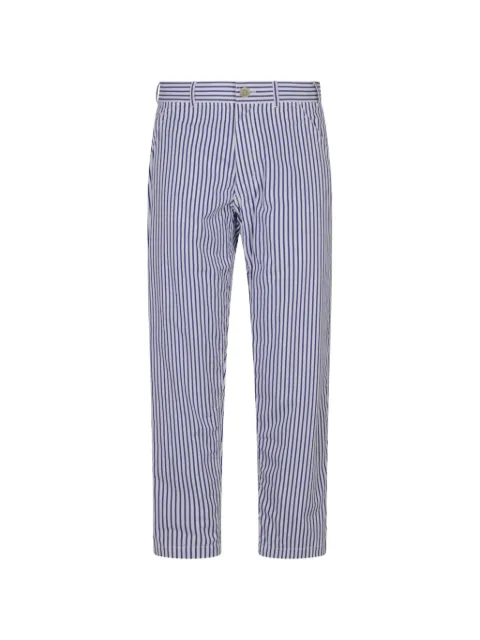 Comme Des Garçons striped cotton trousers Blue P5050512