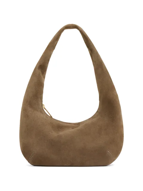 Mansur Gavriel mini Gnocchi suede shoulder bag Brown WS26H215SN