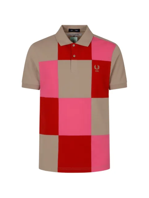 Comme Des Garçons x Fred Perry logo-embroidered polo shirt Neutrals T501