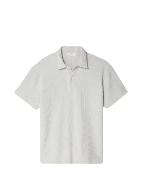 Save Khaki United waffle-knit polo shirt Grey SK00006WFL