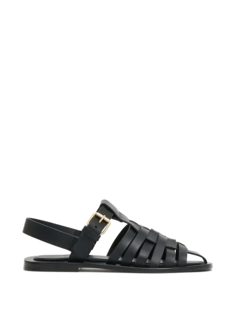 Mansur Gavriel Netta caged leather sandals Black WS26F094EMBLACK
