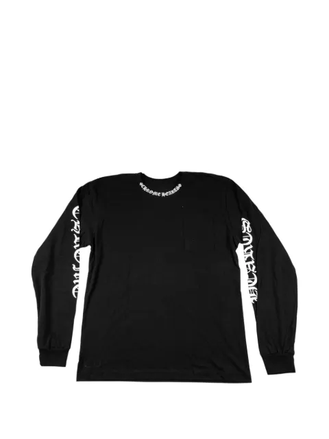 Chrome Hearts logo-detail long-sleeve T-shirt Black CHRM1140