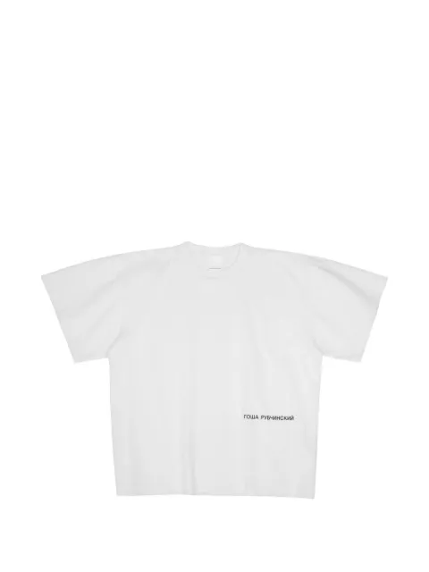 GOSHA RUBCHINSKIY logo-print T-shirt White TSH0205WHITE