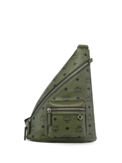 MCM Aren Visetos sling bag Green MMLGATA05K8