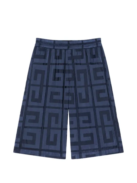 Givenchy 4G monogram elasticated track shorts Blue BM51A114UD410