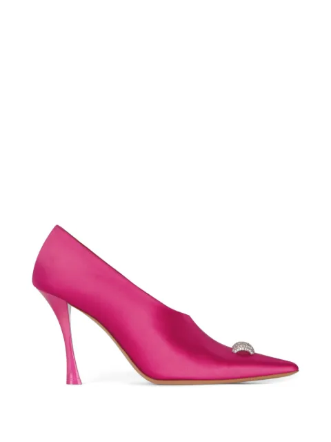Givenchy rhinestone-embellished satin pumps Pink BE402YE1YT652
