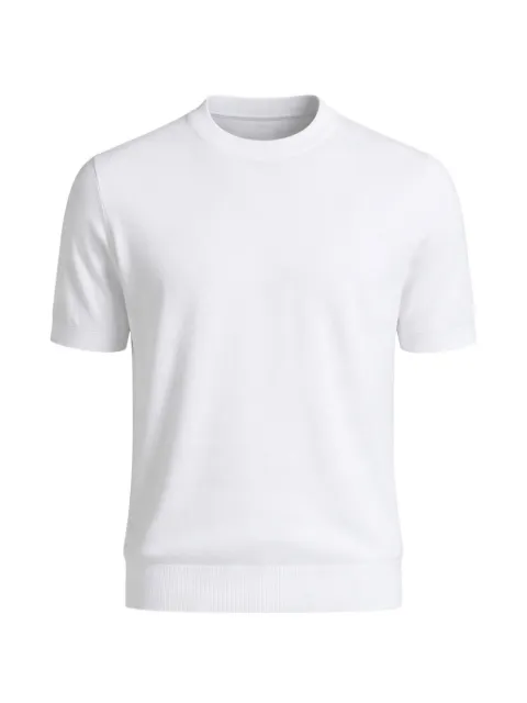 Peserico crewneck knitted cotton T-shirt White R59477F149173N