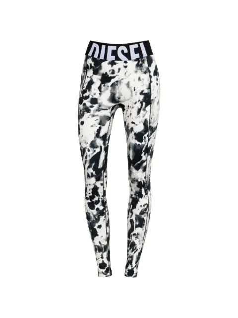 Diesel leggings in printed microfibre White A182790AMEP