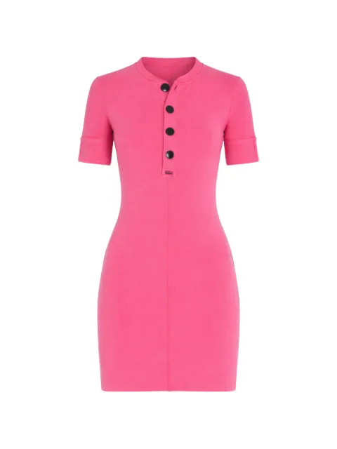Chloé ribbed-knit short-sleeve dress Pink CH26UJR14089