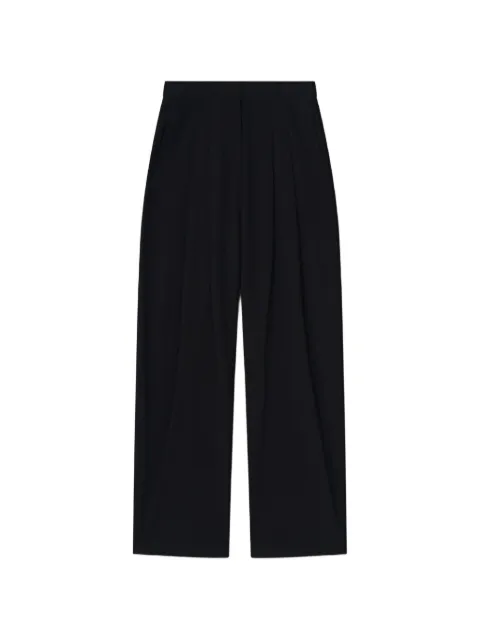 Nanushka Seka tapered-leg tailored silk trousers Black NW26SSPA26199