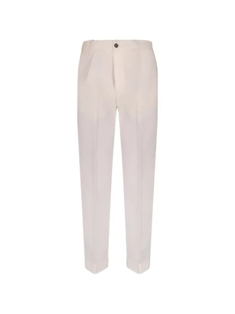 Dell'oglio Louis button-flap pocket trousers Neutrals LOUIS3517PANNA
