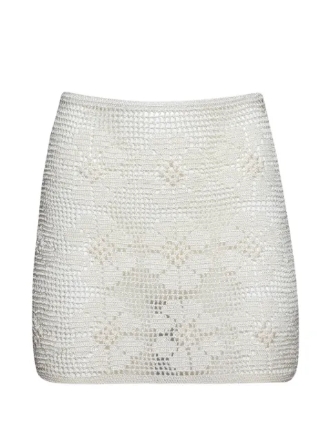 Calle Del Mar Daisy Chain crochet skirt Neutrals CDMCS232NAT