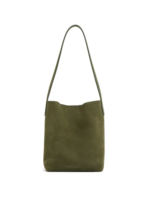 Mansur Gavriel small Cabas nubuck leather shoulder bag Green WF24H151NU