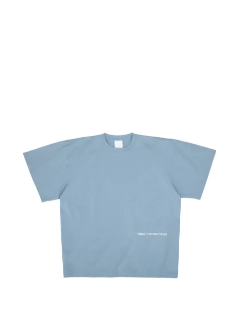 GOSHA RUBCHINSKIY logo-print T-shirt Blue TSH0205BLUE