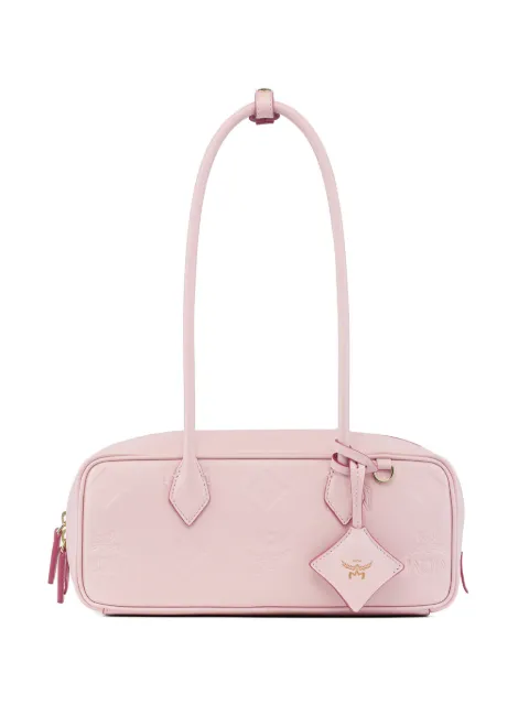 MCM Aren Maxi Monogram leather shoulder bag Pink MWSGSTA01QA