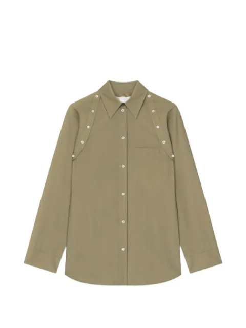 Nanushka button-embellishment shirt Green NW26SSTP30861
