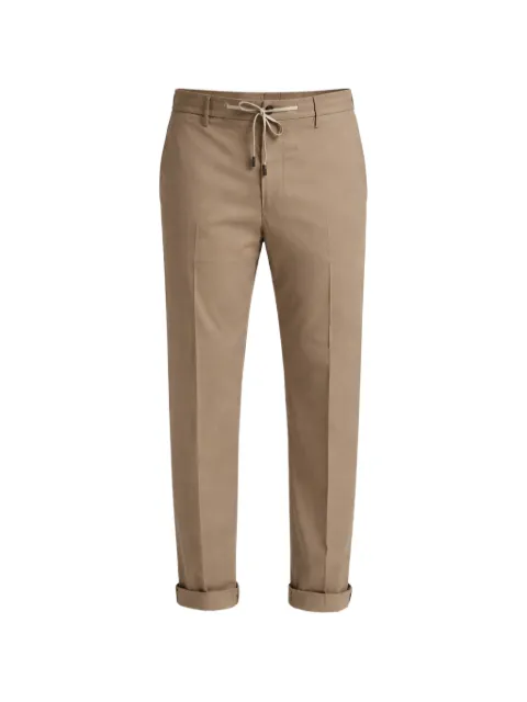 Peserico drawstring poplin track trousers Neutrals R54295D00029