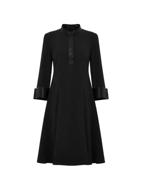 Balenciaga long-sleeved flared midi dress Black 201409NERO