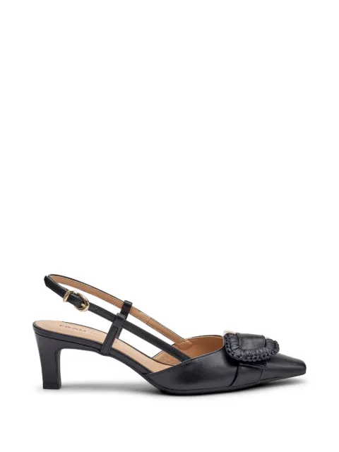 FRAU buckle-detail leather pumps Black 81M4