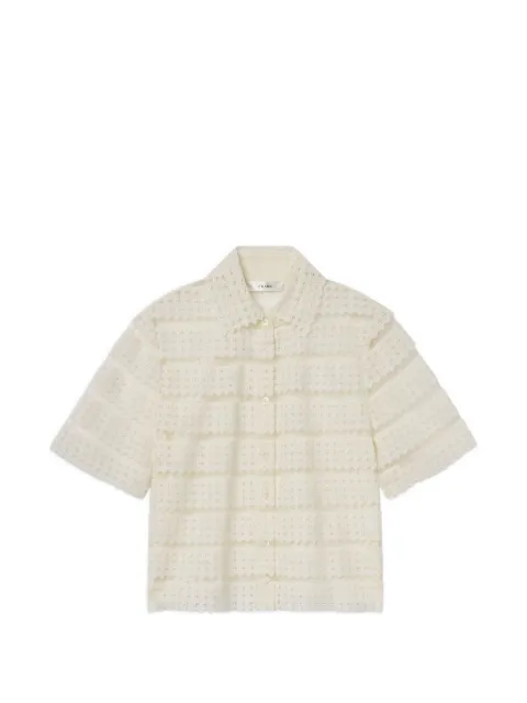FRAME lattice crochet shirt Neutrals WS26WBL021