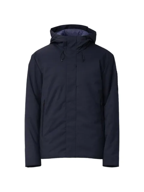 Ea7 Emporio Armani hooded logo-patch jacket Blue 7M000689AF15952