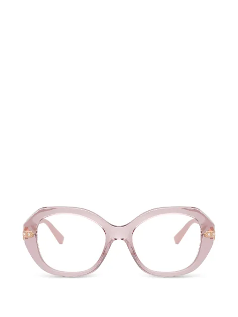 Vogue Eyewear geometric-frame embellished glasses Pink VO5705B2942