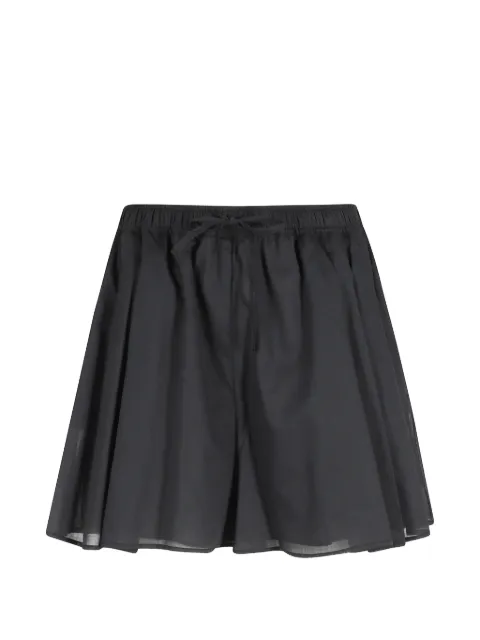 Federica Tosi muslin flared shorts Black 40858415098