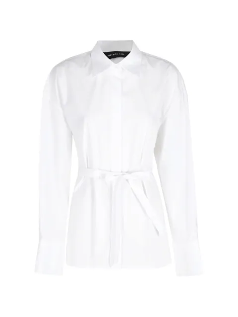 Federica Tosi belted open-back shirt White 41101400