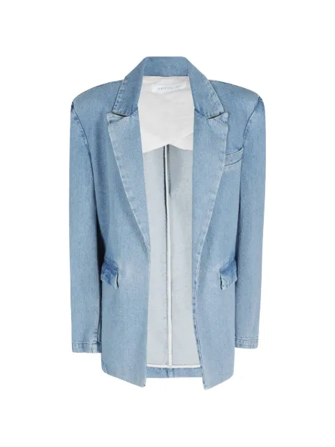 Federica Tosi peak-lapel open-front blazer Blue 40102402
