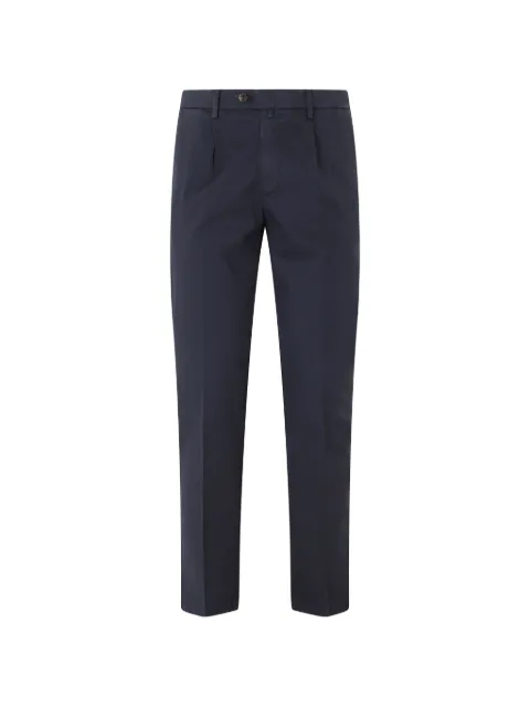 Briglia 1949 pleated slim-fit trousers Blue BG21300014098