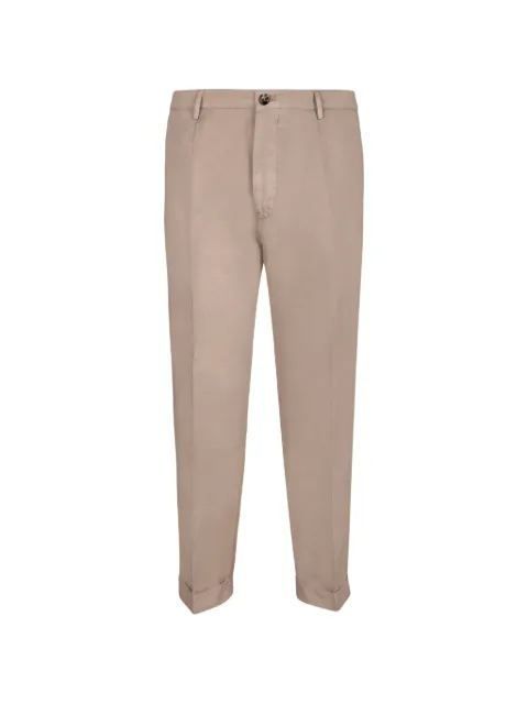 Dell'oglio Louis button-flap pocket trousers Neutrals 3517ARGILLA
