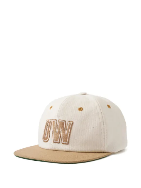 Universal Works logo-embroidered panelled cap Neutrals 34810E
