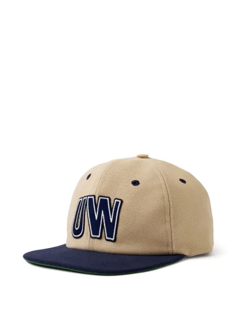 Universal Works logo-patch panelled cap Neutrals 34810S