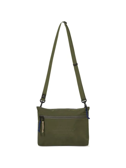 Universal Works x Master-piece logo-print zip-fastening shoulder bag Green 02394O