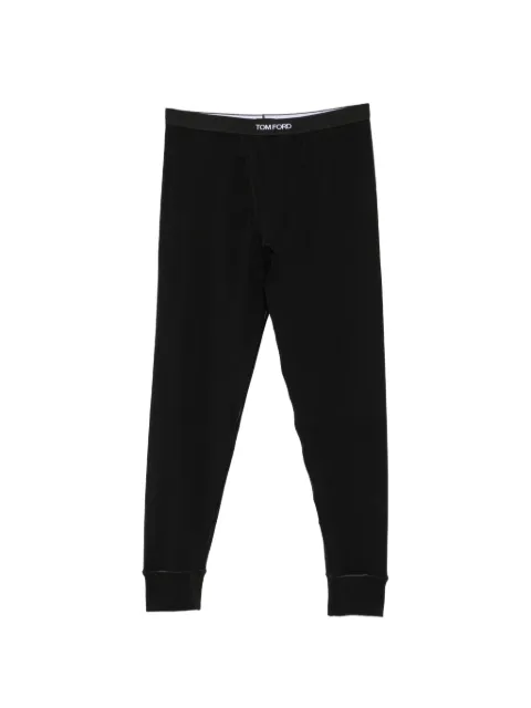TOM FORD logo-waistband long johns Black T4LMTBF10040