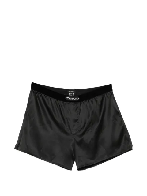 TOM FORD logo-patched boxer Black T4LETBF40010