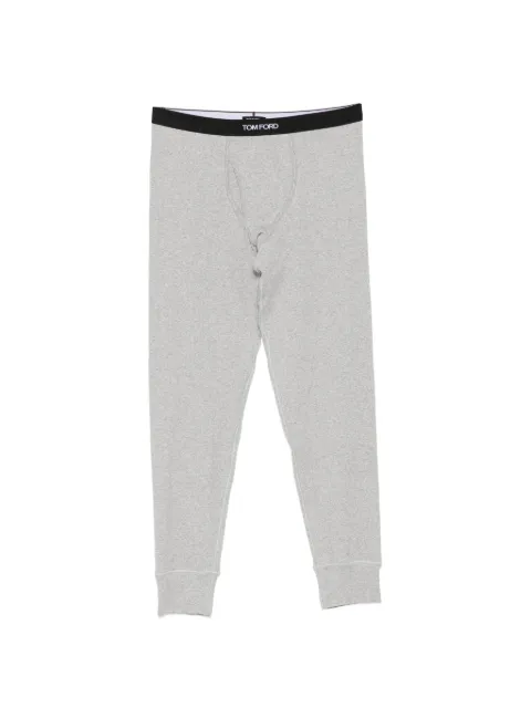 TOM FORD logo-waistband long johns Grey T4LMTBF10040
