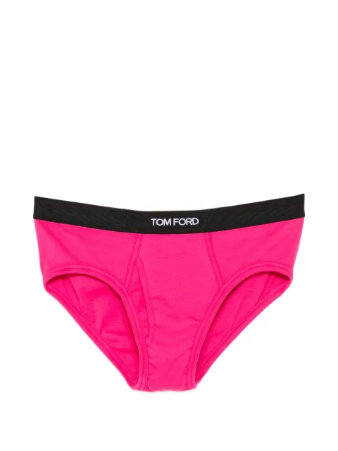 TOM FORD logo-waistband briefs Pink T4LCTBF10040