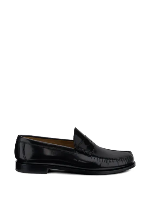Boggi Milano brushed leather loafers Black BO26P089201