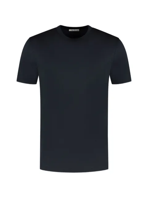 Stefan Brandt Eli Super 60 crew-neck short-sleeve T-shirt Blue 1171