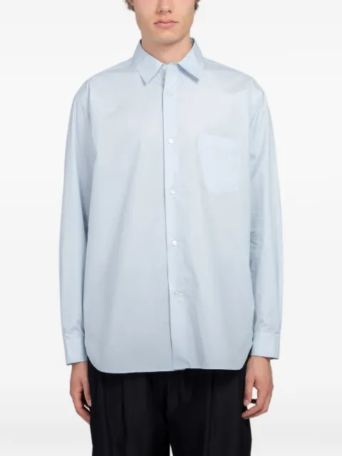 ssstein oversized regular-collar shirt Blue ST1491