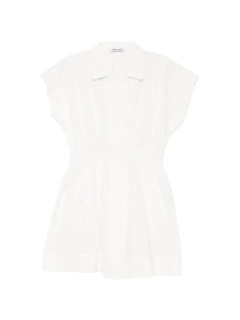 Low Classic double-breasted flared mini dress White LW265DR02