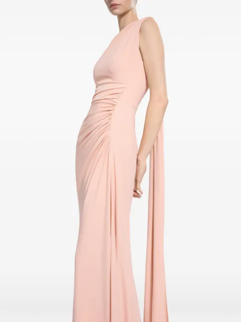 Elie Saab one-shoulder draped maxi dress Pink D1148NS26JF00