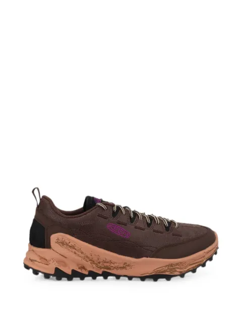 KEEN FOOTWEAR textured panelled hiking sneakers Brown 1032233