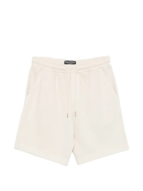 Marc O'Polo drawstring-waist logo-print shorts Neutrals 50000148042532