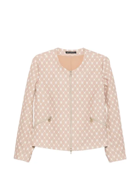 Betty Barclay geometric-print zip-up jacket Neutrals 471417061814