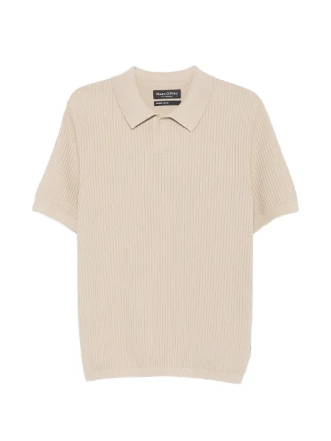 Marc O'Polo ribbed-knit polo shirt Neutrals 50000127352532